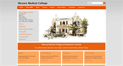 Desktop Screenshot of mysoremedicalcollege.com