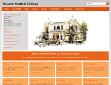 Tablet Screenshot of mysoremedicalcollege.com